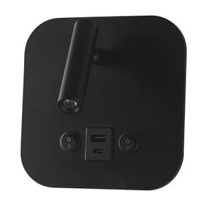 Led חדר שינה צמוד קיר עם טעינת USB אור קריאה מקורה LBD8260C