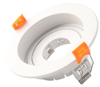 Confezione da 2 supporti per dispositivi rotondi con cornice per faretti LED neri
