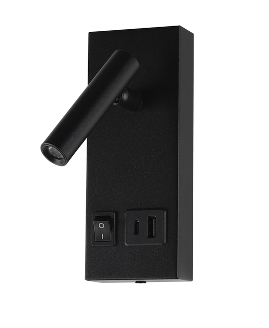 带 Type-C 和 USB 充电端口的迷你 LED 阅读灯 LCG1210FCC-1