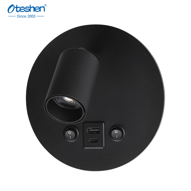 LBD8160CP 迷你 LED 阅读灯，带 Type-C 和 USB 充电端口 LBD8160CP