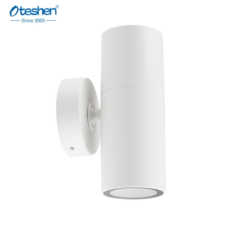 TS10-2 Oświetlenie górne i dolne IP65 GU10 Zewnętrzna oprawa ścienna z materiału PC