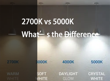 2700K nobis 5000K: Intelligentes differentiam in luce colori Temperaturis