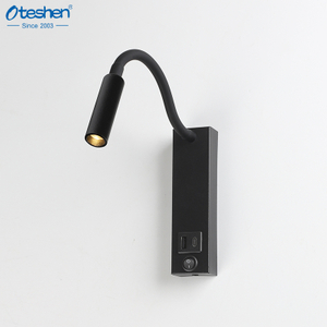 LED 床头阅读灯，带柔性可调灯管，铝制防眩光，USB Type-C 充电选项 LDG2120-3 LCG2130-3