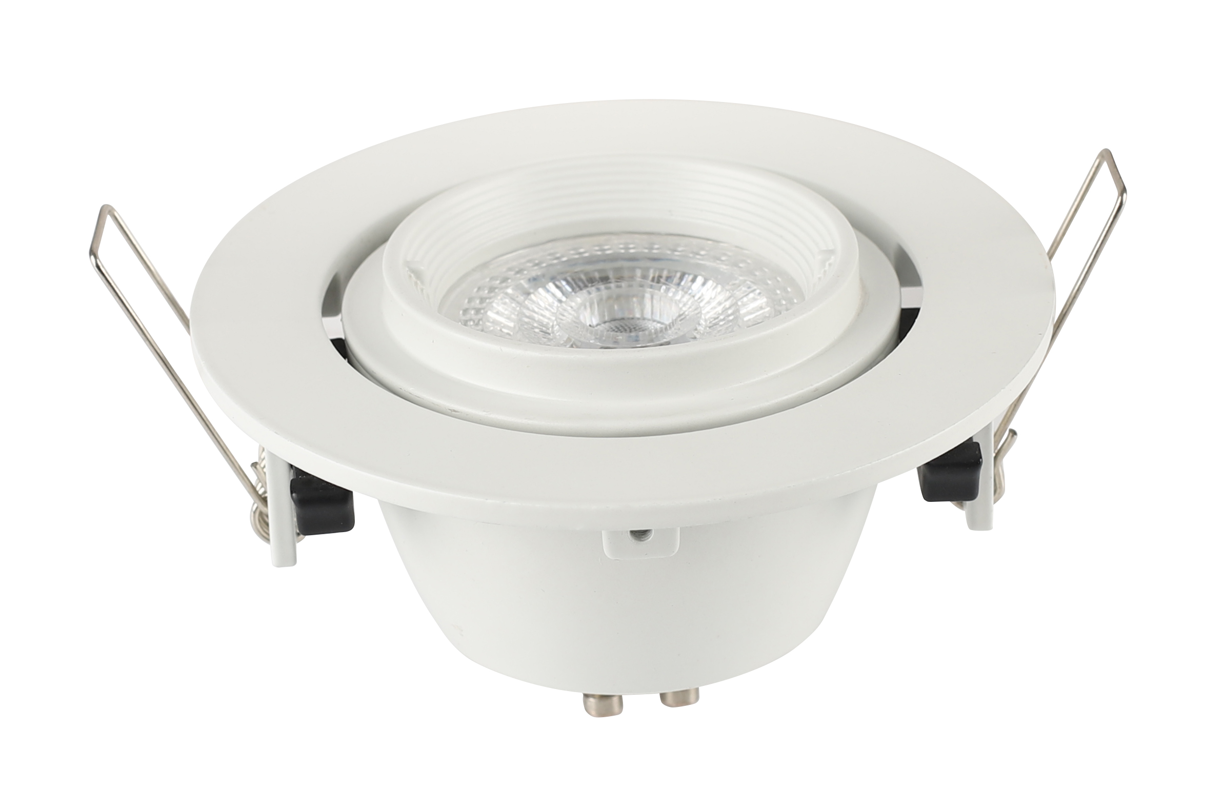 Round Spot Light Holder Recessed GU10 Down Light Frame Movable LED Downlight Fixture