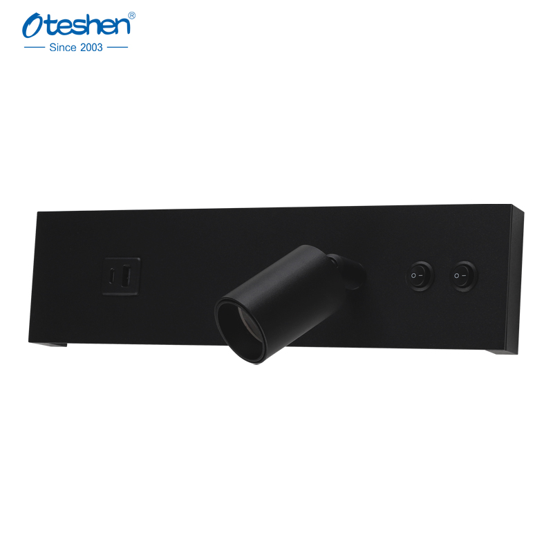 USB 및 Type-c 충전 포트 스위치 LBD8030CB-14를 갖춘 최고의 LED 독서 벽걸이 조명