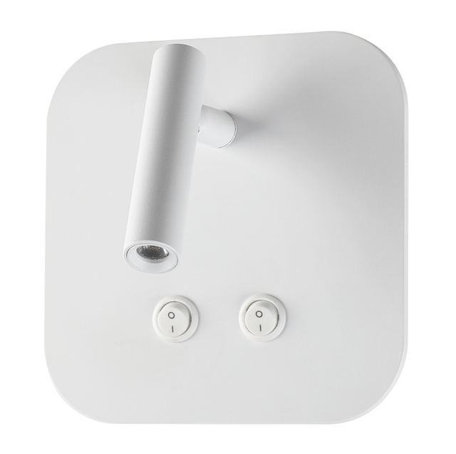 Camera da letto a LED a parete con doppio interruttore Lampada da lettura per interni LBD8260