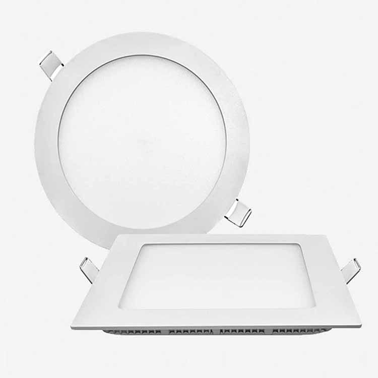 Factory Direct Frameless Panel Light DOB Surface Mount Led Panel Slim 90 Lumen Round Square Panel Light Led