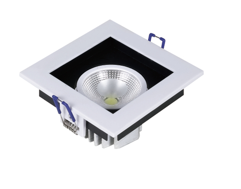 White Black 8W 16W 24W Plastic COB LED Ceiling Light