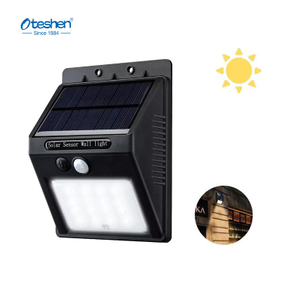 Luz de pared solar LED con sensor de movimiento para PC de 0,8 W, l&aacute;mpara de seguridad para exteriores IP44 Oteshen SL1801
