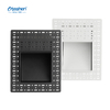 Segnapasso LED Trimless IP65 in ferro alluminio LBD5746-3, lampada da parete per scale da incasso con angolo del fascio luminoso 3W 180lm 75&deg;, 2 anni di garanzia