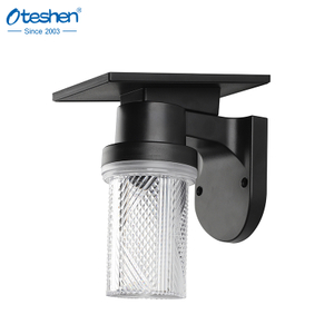 0.9W 3CCT ডায়াগোনাল টেক্সচার ABS LED সোলার ওয়াল লাইট, IP54 রিমোট কন্ট্রোল আউটডোর বারান্দা গার্ডেন ল্যাম্প Oteshen SL1932DT