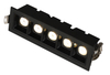 10W ディープアンチグレア凹型リニア LED グリルライト - Oteshen LXT0450-10 5 ランプアルミニウム天井スポットライト