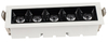 10W ディープアンチグレア凹型リニア LED グリルライト - Oteshen LXT0450-10 5 ランプアルミニウム天井スポットライト