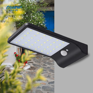 0.8W PC Motion Sensor LED Solar Wall Light, IP44 Outdoor Security Stoep Lamp Oteshen SL1805