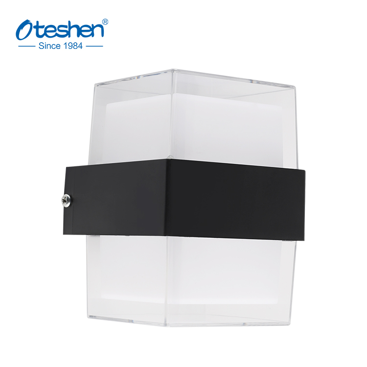 LUZ DE PAREDE LED ABS quadrada 4W e 8W 150&deg;, IP44 para interior e exterior coberto arandela Oteshen LBD5420-4 / LBD5440-8