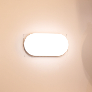 8W и 15W овална компютърна LED лампа за прегради без рамка, IP65 вътрешна и външна стенна и таванна лампа Oteshen LXD0130S-8 / LXD0140S-15