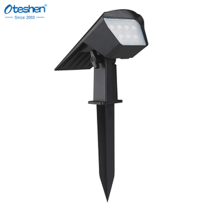 1.3W 3CCT ABS 2-IN-1 LED Solar Spike Light، IP65 الأرض والجدار جبل أضواء المناظر الطبيعية في الهواء الطلق Oteshen SL1931 / SL1931T
