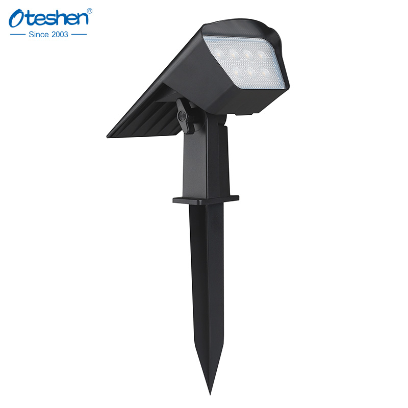 1.3W 3CCT ABS 2-IN-1 LED Solar Spike Light، IP65 الأرض والجدار جبل أضواء المناظر الطبيعية في الهواء الطلق Oteshen SL1931 / SL1931T